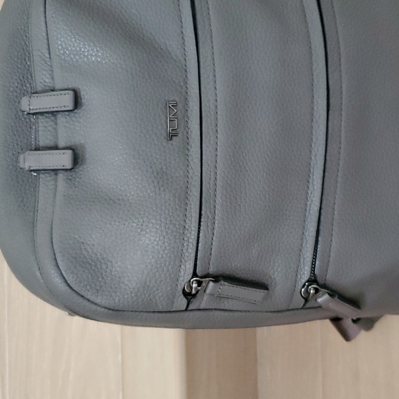 Tumi Landon Alcott Fine Leather Backpack in Gray - Picture 3 of 14